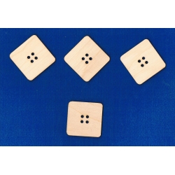SKLEJKA #3mm Guzik 5x5cm / CENA 1szt ( nr. 16 węższy rozstaw otworów )